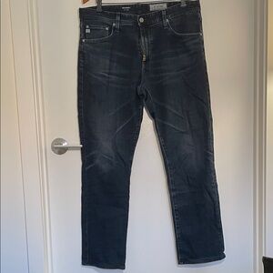 AG The Everett Dark Wash Straight Jeans